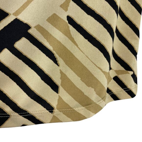 Jamie Sadock sleeveless striped geometric print golf top Sz M - Picture 4 of 7